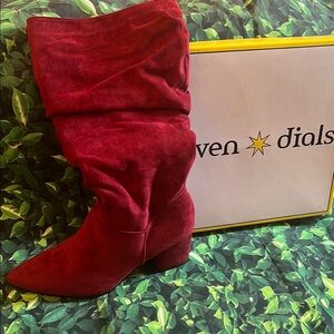 Seven Dials Women's Red Suede Boots